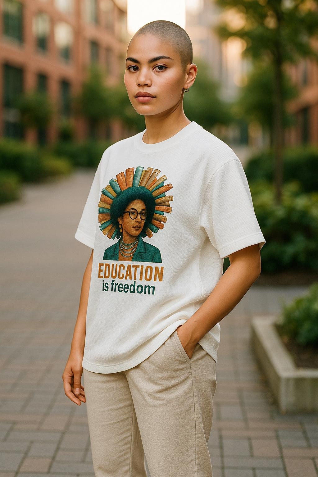 Education is freedom t-shirt