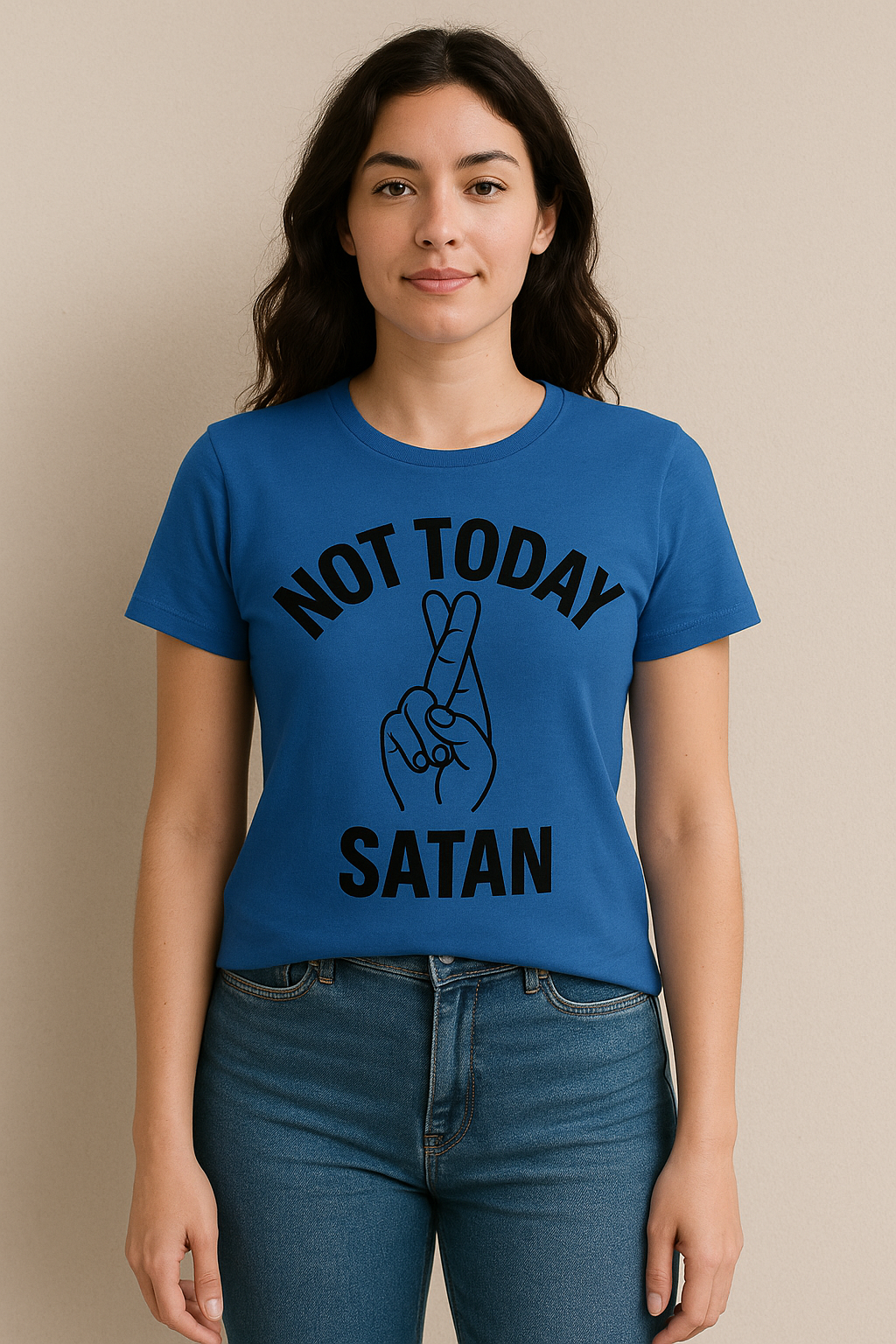 NOT TODAY SATAN T-SHIRT