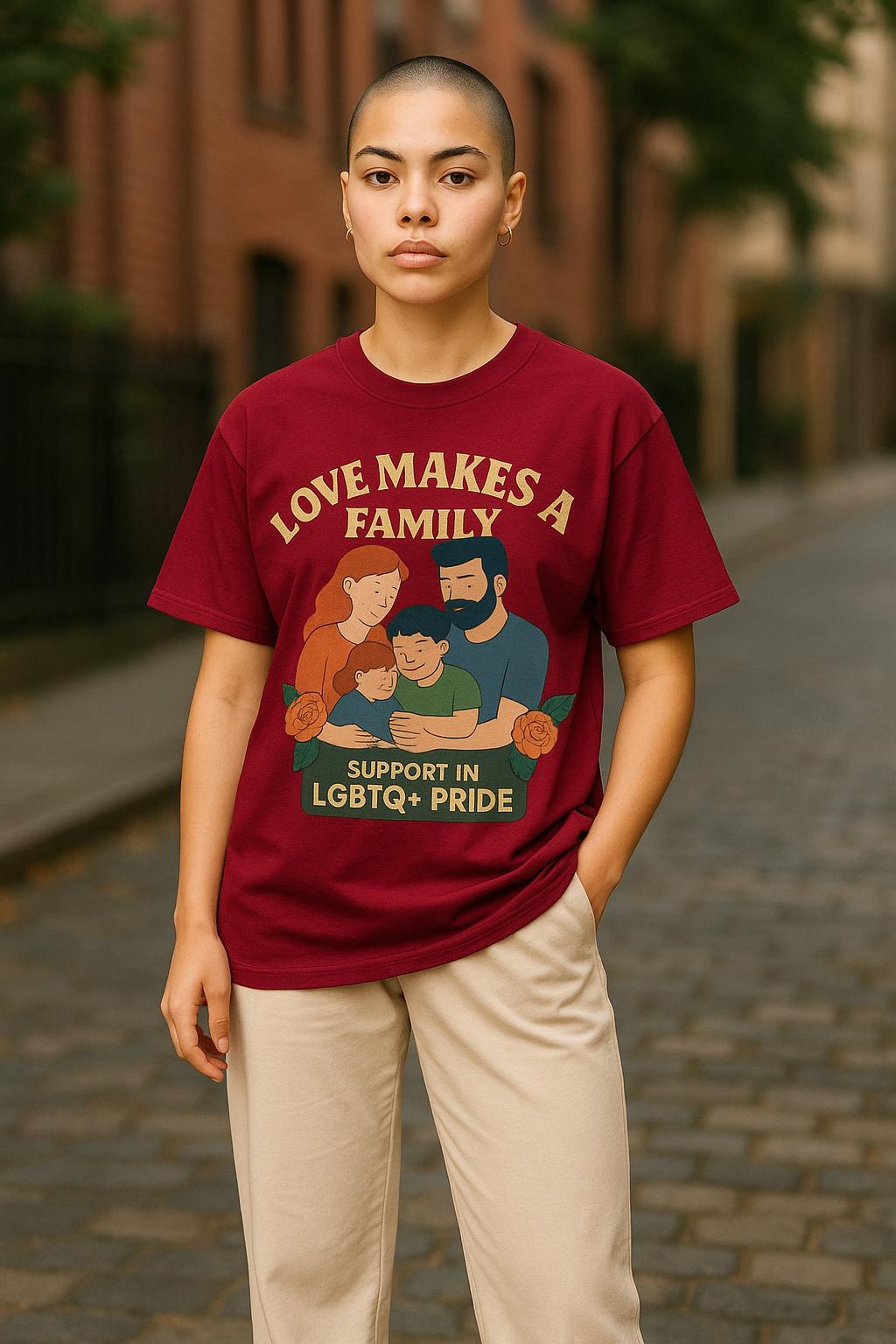 love Makes Family t-shirt