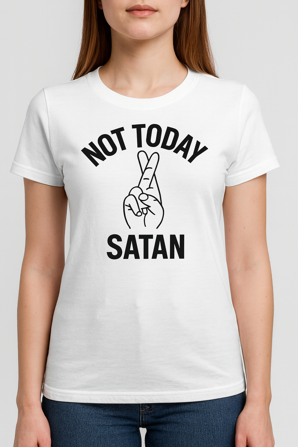 NOT TODAY SATAN T-SHIRT
