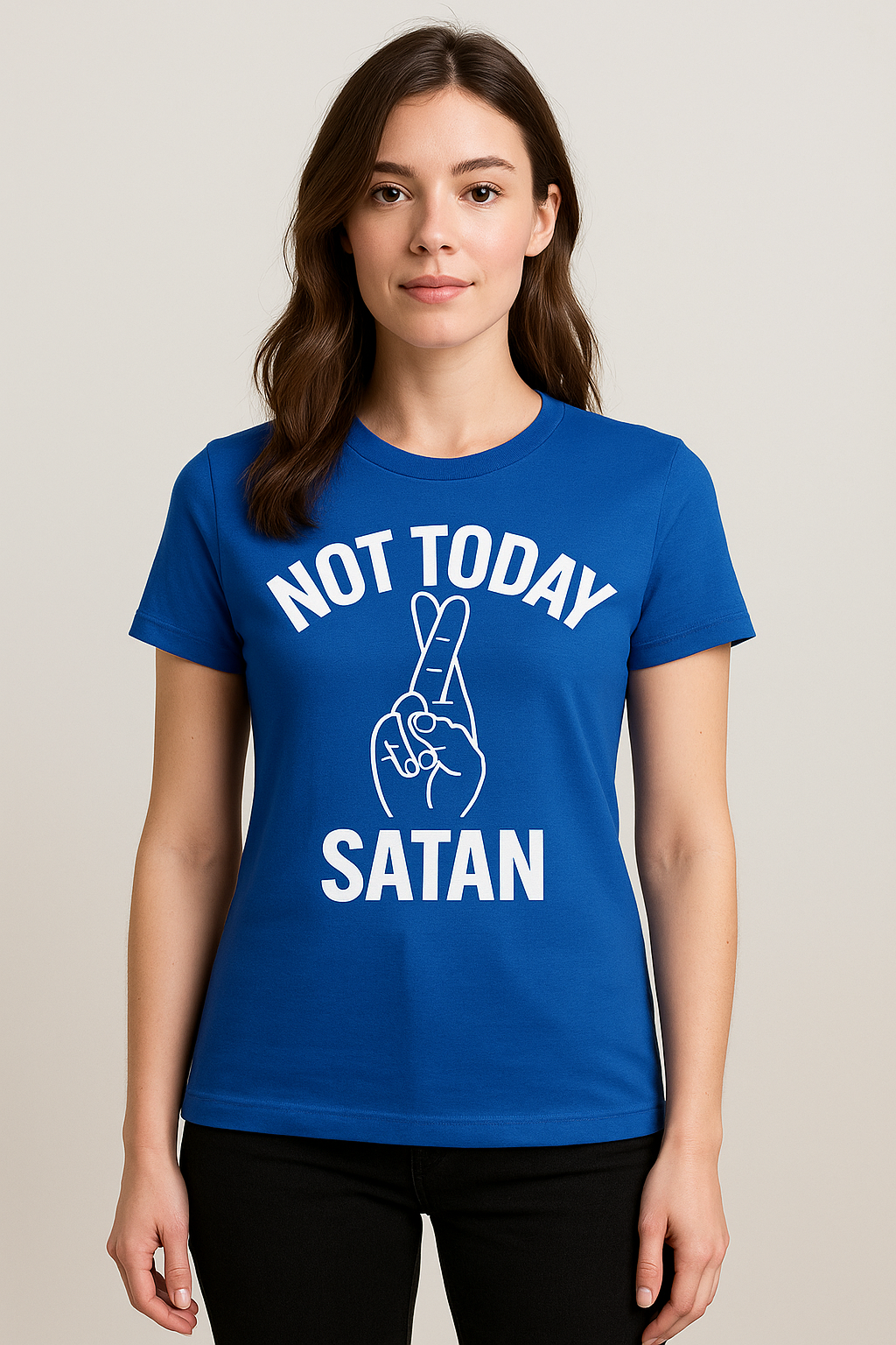 NOT TODAY SATAN T-SHIRT