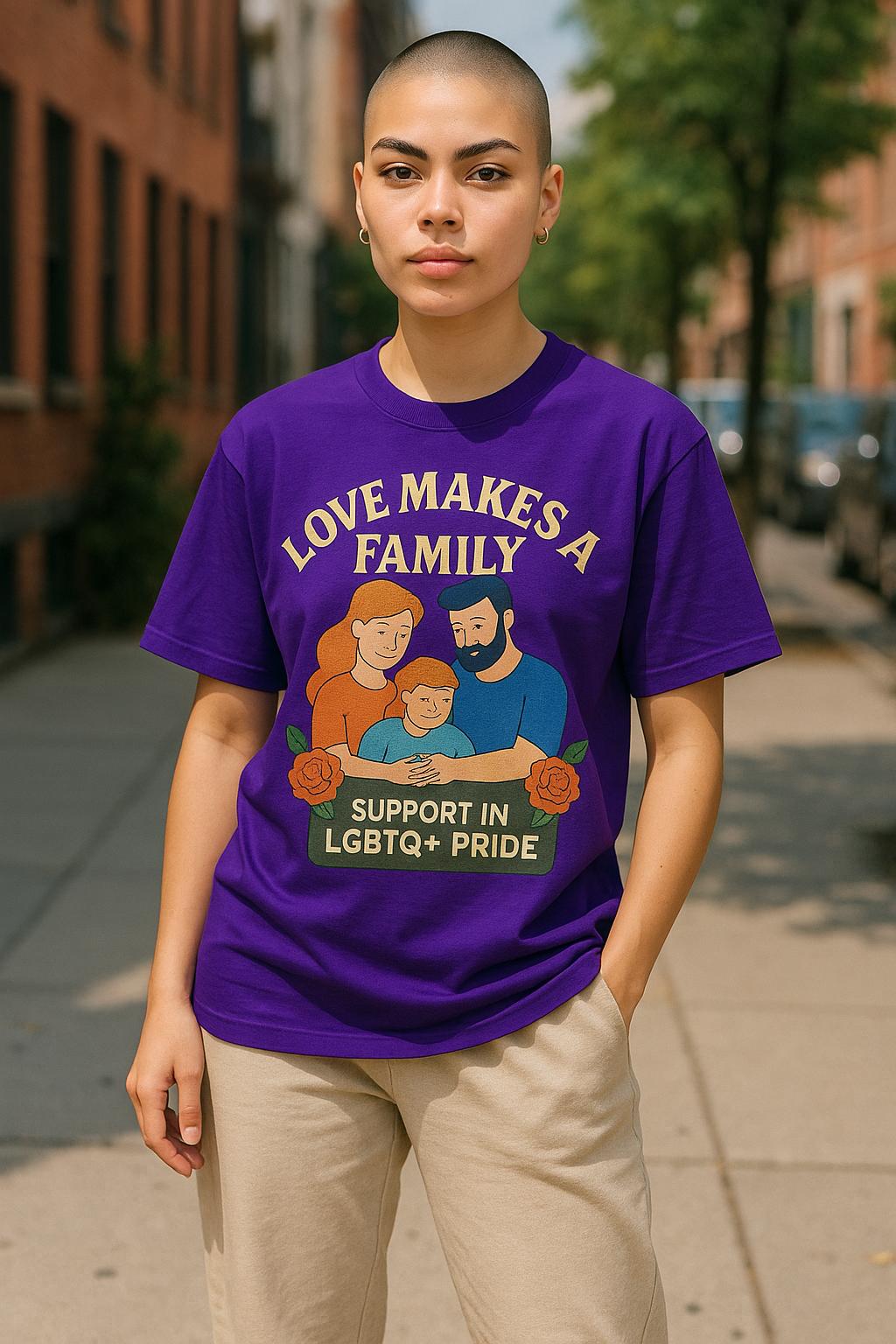 love Makes Family t-shirt