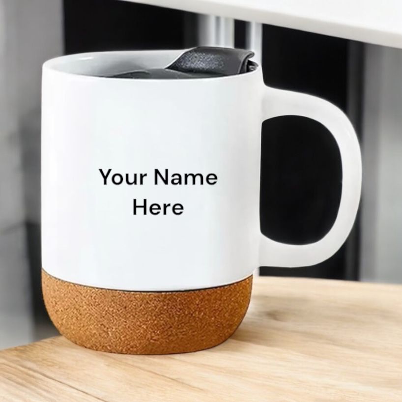 CERAMIC MUG WITH LID