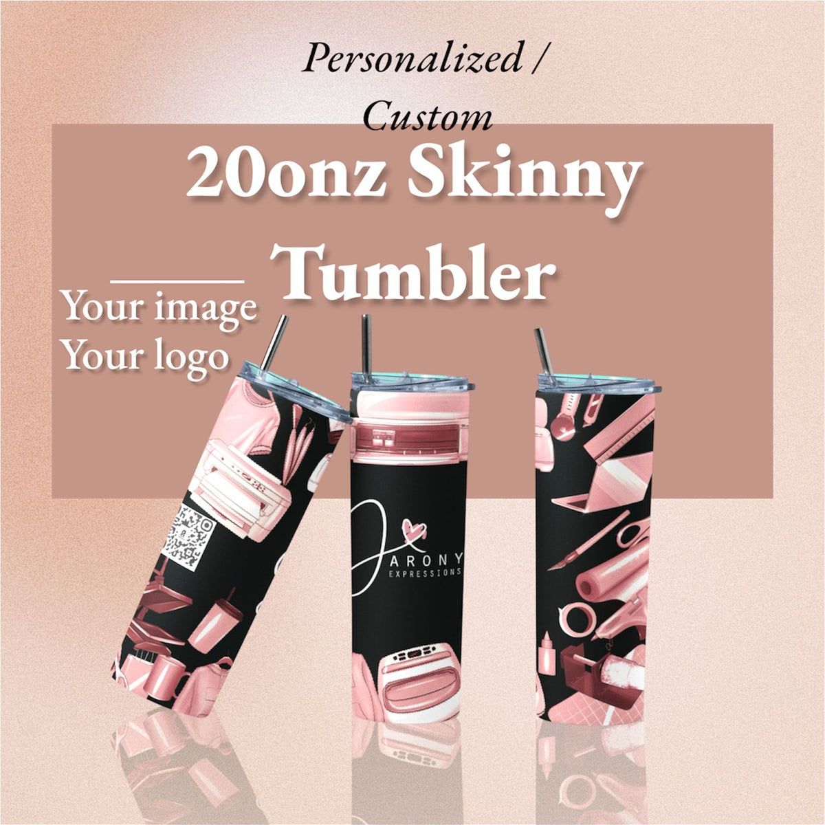 CUSTOM SKINNY 20 ONZ TUMBLER