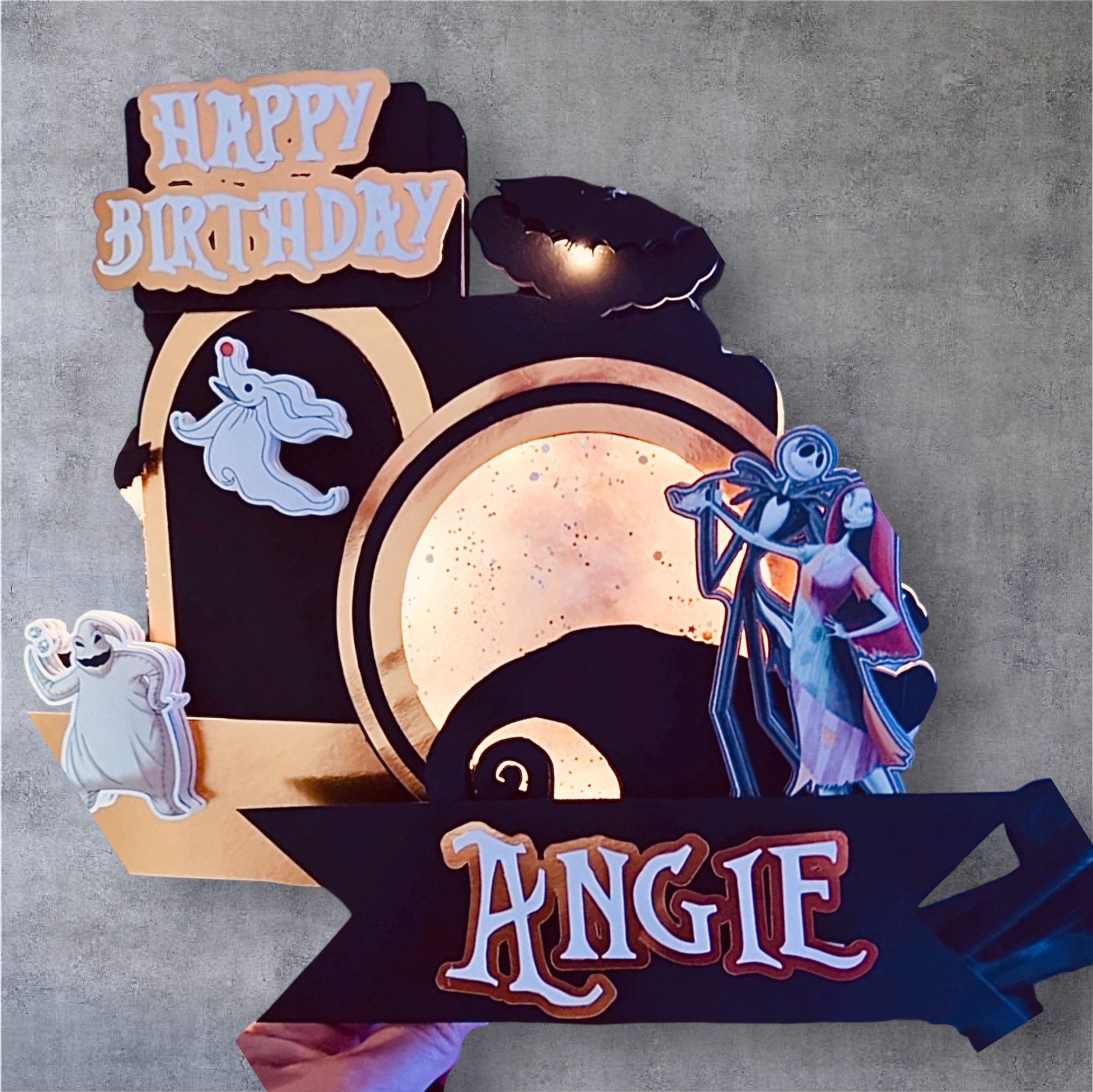 BOY OR GIRL 3D CAKE TOPPER CHOOSE YOUR THEME WITH LED
