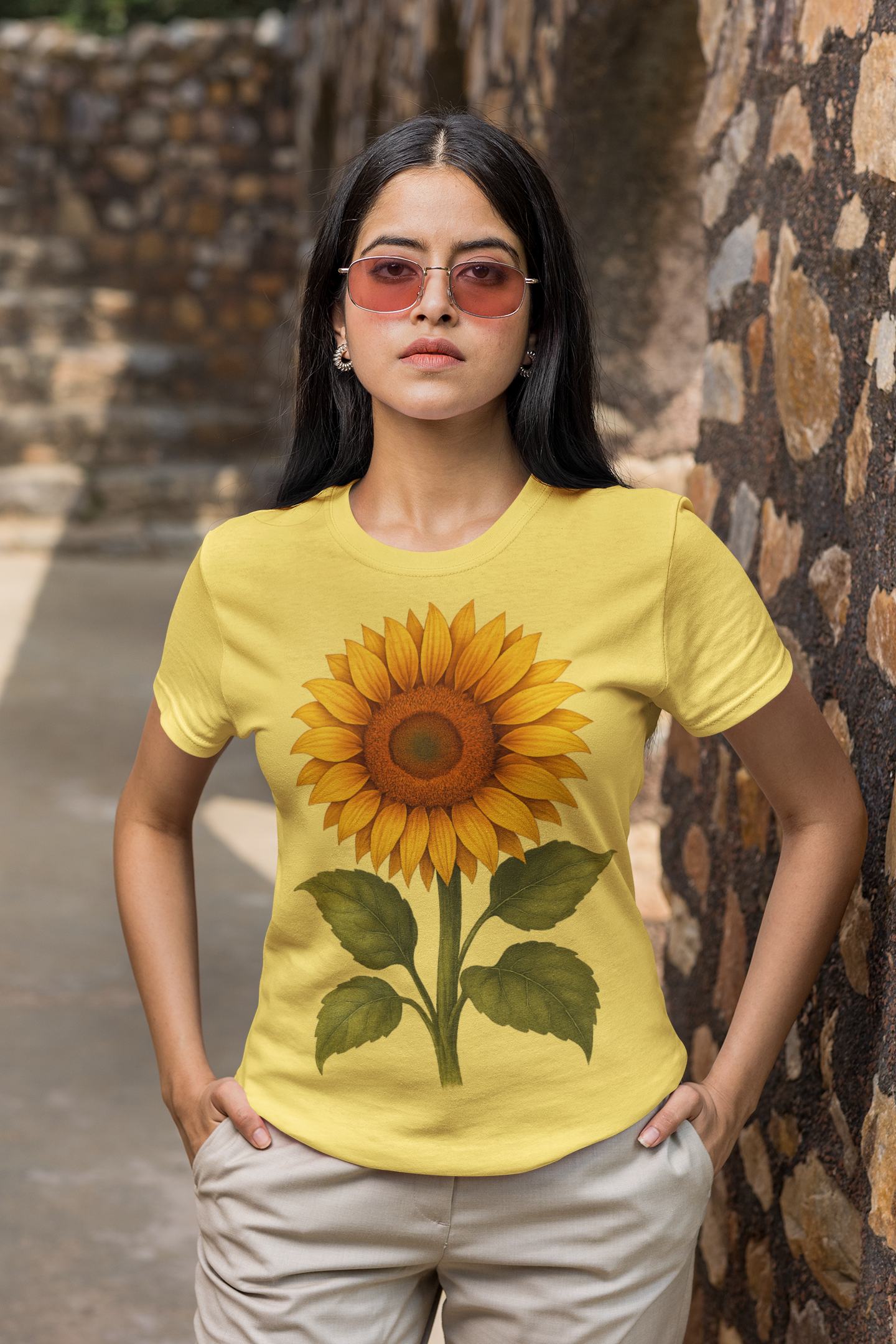 SUNFLOWER LADY T-SHIRT