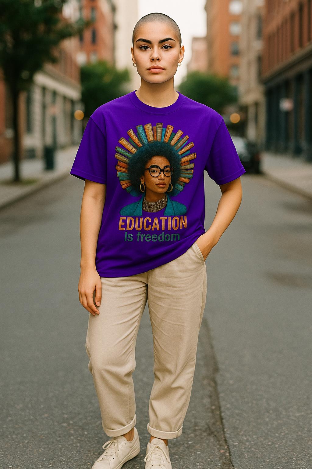 Education is freedom t-shirt